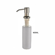 405-1/L Дозатор LEDEME для жидкого мыла ВРЕЗНОЙ 400мл (САТИН+пластик)