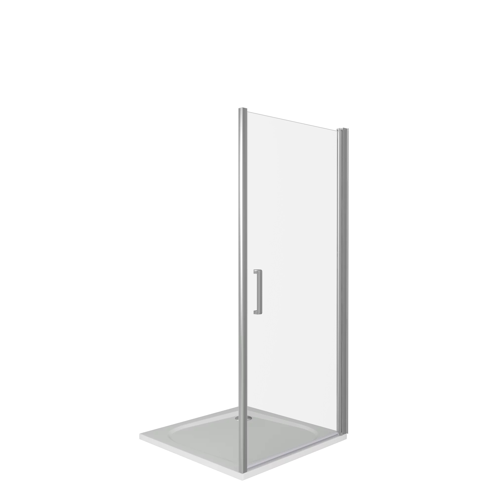 Душ.ограждение GOOD DOOR FANTASY DR- 80-С-CH Прямое, стекло прозрачн 6мм (б/поддона и автослива)
