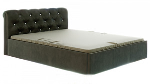 Кровать "Калипсо" 1400 с подъемным механизмом - КЗ коричневый (5 мест)