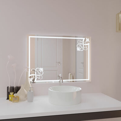 Зеркало SANTREK HOME с LED подсветкой "ФАИНА премиум" 800х600мм