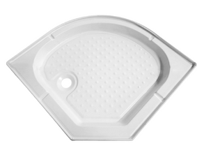 Поддон Erlit 1/4 круга 80*80*17 пустой