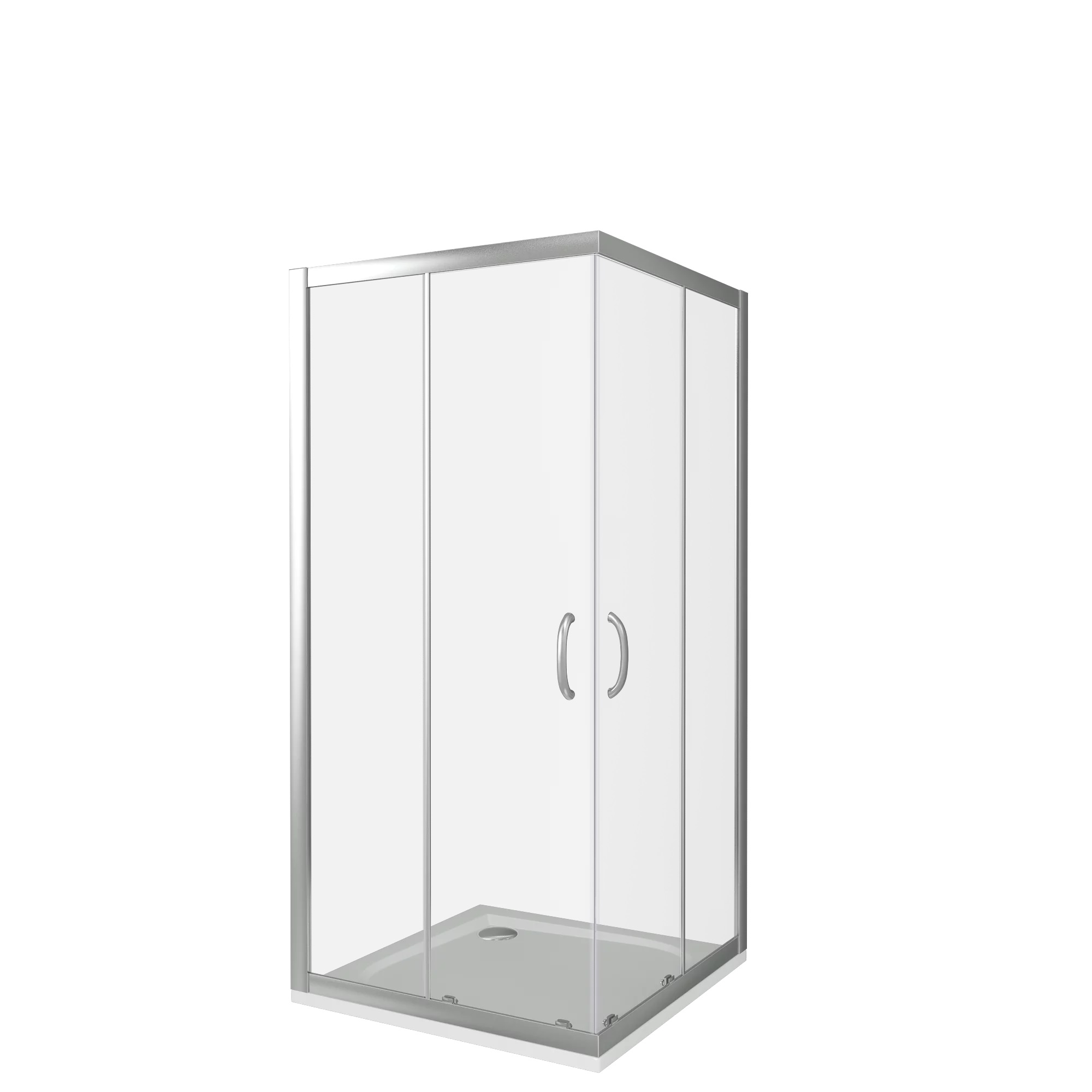 Душ.ограждение GOOD DOOR INFINITY CR-120-90-C-CH Г-образное, стекло Прозр 6мм , вход с угла, 2 откат..двери (без поддона и автослива)