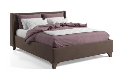 Кровать Лорен 140х200 (ППМ, 800H, TM-13 коричневый)