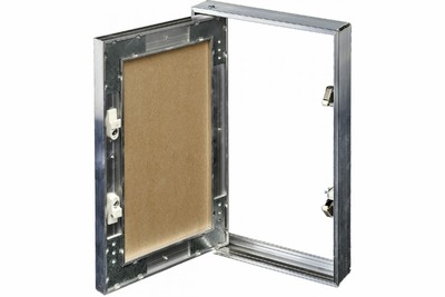 Люк металл под покраску в коробе, штампованный ЛПНШ (200x300)