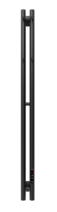 Полотенцесушитель электрический Лео Гранд 2 120, 95 вт (К-ЖК панель , Справа, Черный матовый) 15225