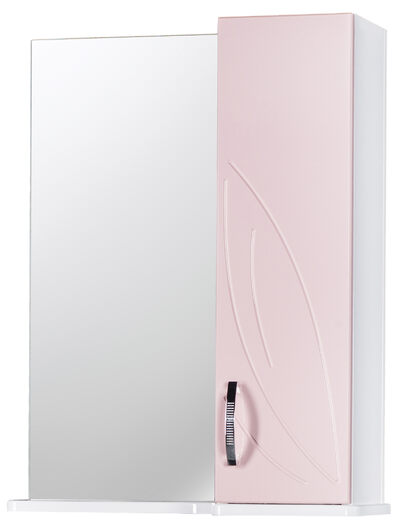 Зеркало-шкаф SANTREK HOME "Весна 50" правый (розовый) 500*676*190