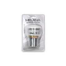 MLN-335301 донный клапан с переливом (Белый) Click-clack MELANA (в блистере)