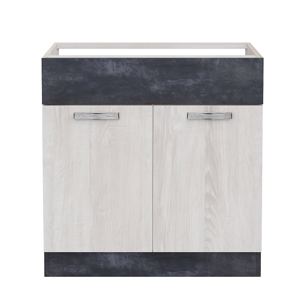 Стол под мойку НИКА, М800 Цемент Темный/Бетон Пайн (810х800х450) (1209)