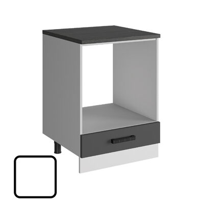 Стол под духовой шкаф СОФИ-2, НД600 Белый Софт (810х600х450) Столешница Гранит чёрный