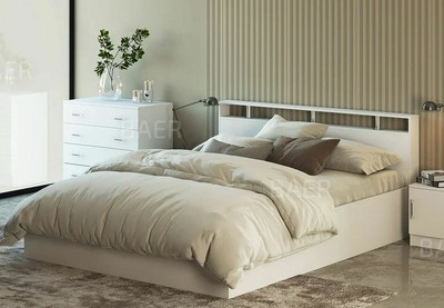 Кровать "Арина" 1400 (Белый) (3 места)