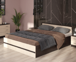 Кровать Модерн 1400 (Венге-Лоредо) (3 места)