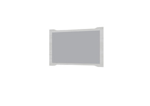 Зеркало Вега прованс (белый крафт) (900х600х4) (1 место)
