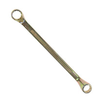 Ключ накидной коленчатый ТУНДРА, желтый цинк, 17 х 19 мм 878072