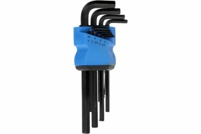 Набор ключей шестигранных ТУНДРА black, удлиненных, CrV, 1.5 - 10 мм, 9 шт. 2354399