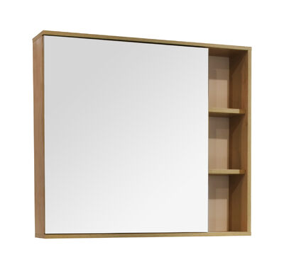 Зеркало-шкаф SANTREK HOME "Афина-800" б/с (дуб бунратти) левый 800*716*165