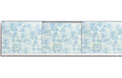 Экран под ванну "Оптима" 1,7 м пластик (НП13- Голубые блики) Alavann