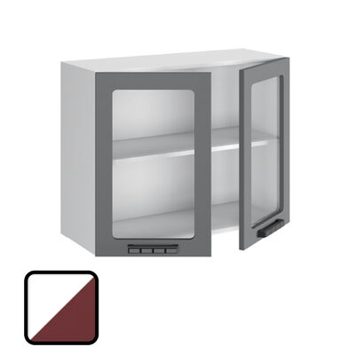 Шкаф навесной ГРЕЦИЯ-1, со стеклом ВС800 (626х800)