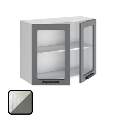 Шкаф навесной ПРОВАНС-2, со стеклом ВС800 (626х800)