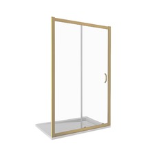 Душ.ограждение GOOD DOOR JAZZE WTW-120-C-G Прямое, стекло ПРОЗРАЧНОЕ 6мм, золотой профиль (б/поддона и автослива)