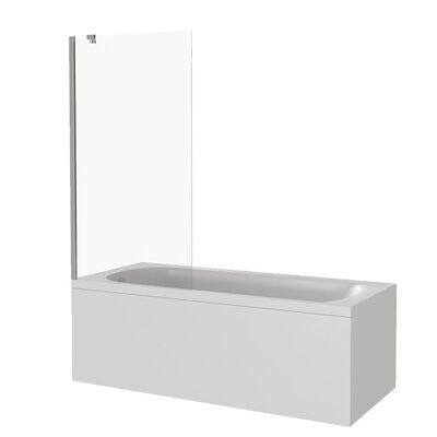 Шторка SCREEN BS-80-C-CH (неподвижная шторка, с кронштейном, стекло 4 мм) GOOD DOOR ПД00125 