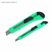 Набор ножей универсальных ТУНДРА, пластиковый корпус, 9 мм и 18 мм, 2 шт. 1006510