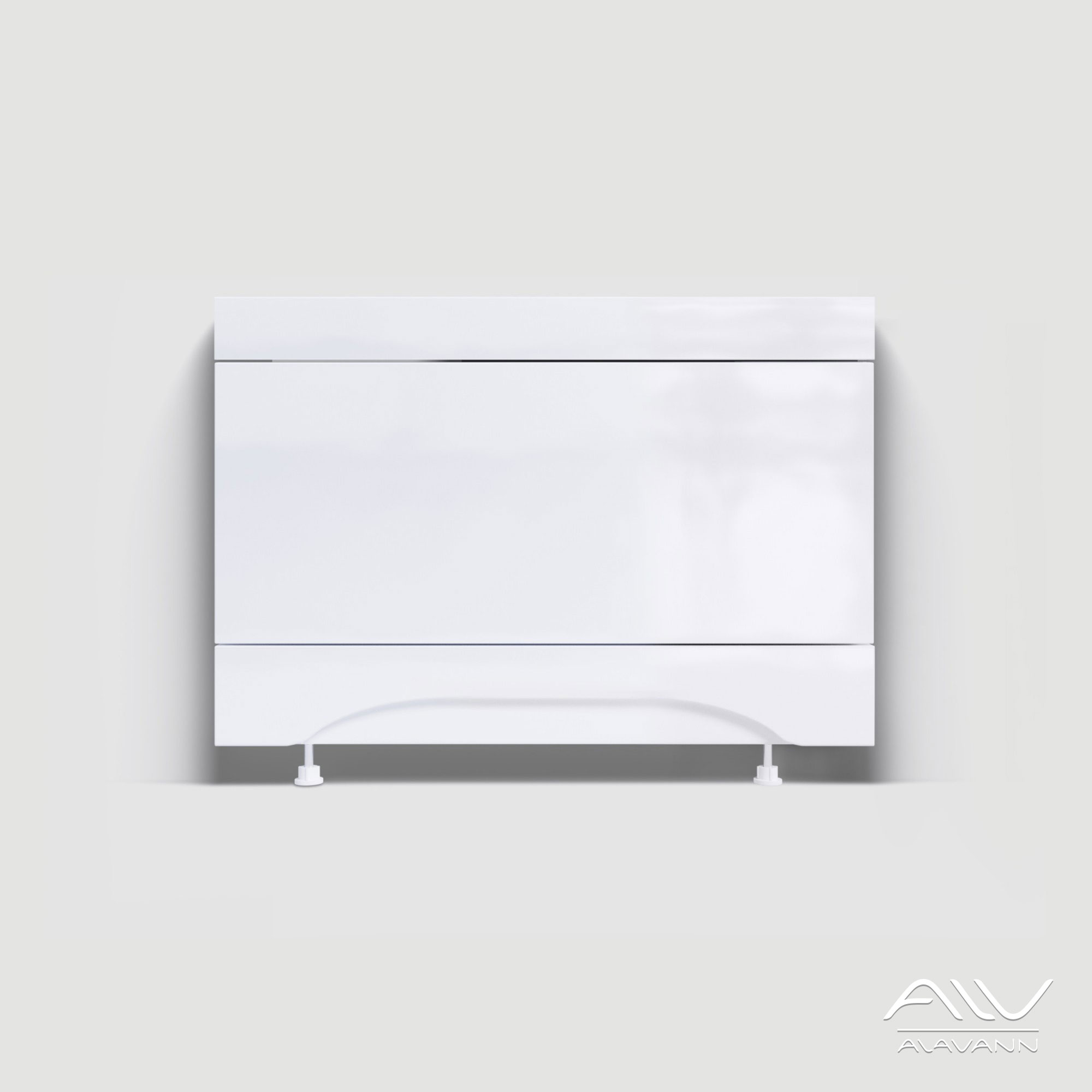 Экран под ванну МДФ торцевой 0,75 Soft (левый) Белый Alavann