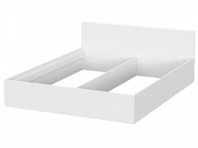 МС "Токио" Кровать двойная универсальная (1,6х2,0) Белый текстурный / Белый текстурный (2 места)