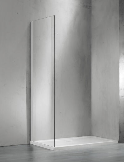 Боковая часть душ. ограждения SANTREK AQUA Evo- SP-800-C-Chrome 800*1950 стекло Прозр. 8мм, профиль Хром 