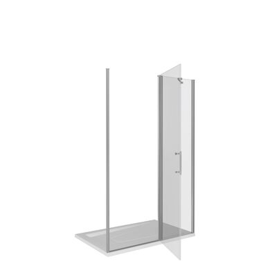 Душ.ограждение GOOD DOOR MOKKA WTW-140-С-WE (L/R) Прямое 140х1850 ст.Прозр 5мм б/магн. проф(б/поддона и слива)