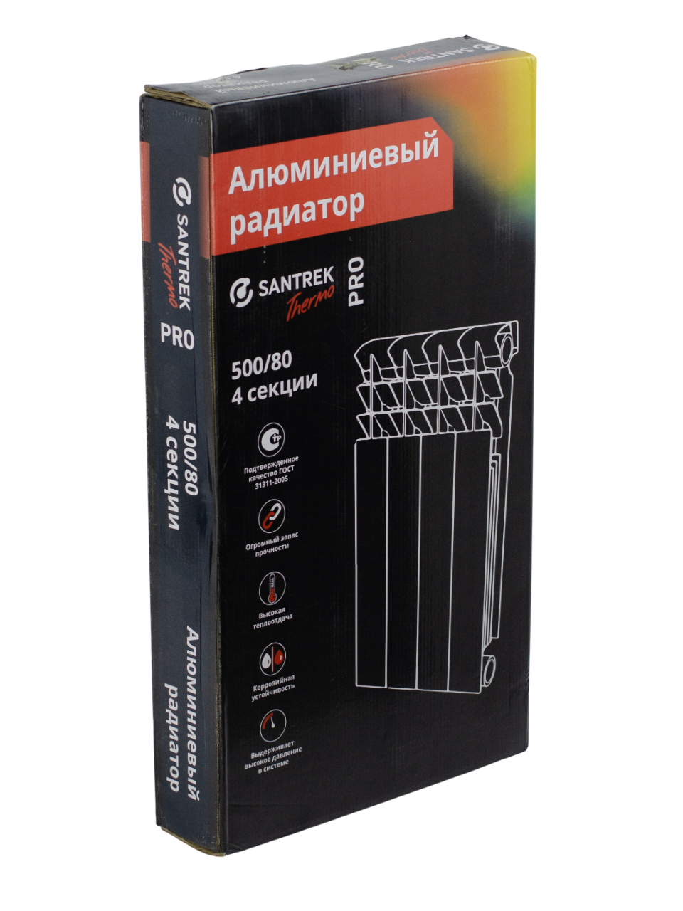Радиатор алюминиевый SANTREK THERMO Pro  500х80  4 секции (172 Вт/1 секц.)
