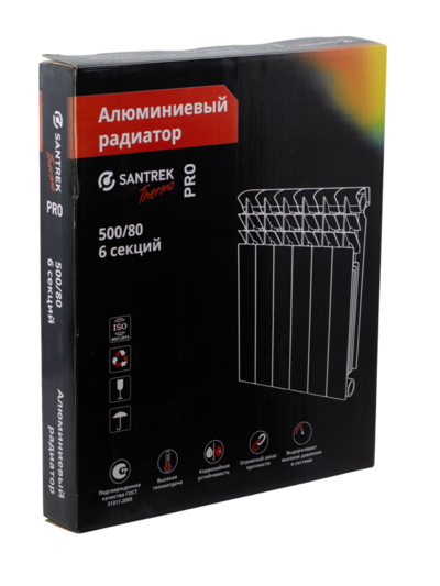 Радиатор алюминиевый SANTREK THERMO Pro  500х80  6 секций (172 Вт/1 секц.)