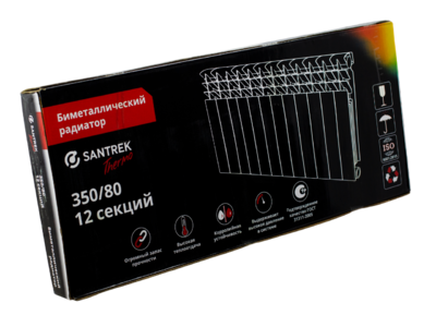 Радиатор биметаллический SANTREK THERMO 350х80 12 секций (101 Вт/1 секц.)