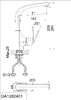 DA1282401 Смеситель д/кухни однорычажный, с высоким поворотным изливом
