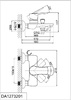 DA1273201 Смеситель д/ванны однорычажный, короткий излив   МЕГА СЛИВ