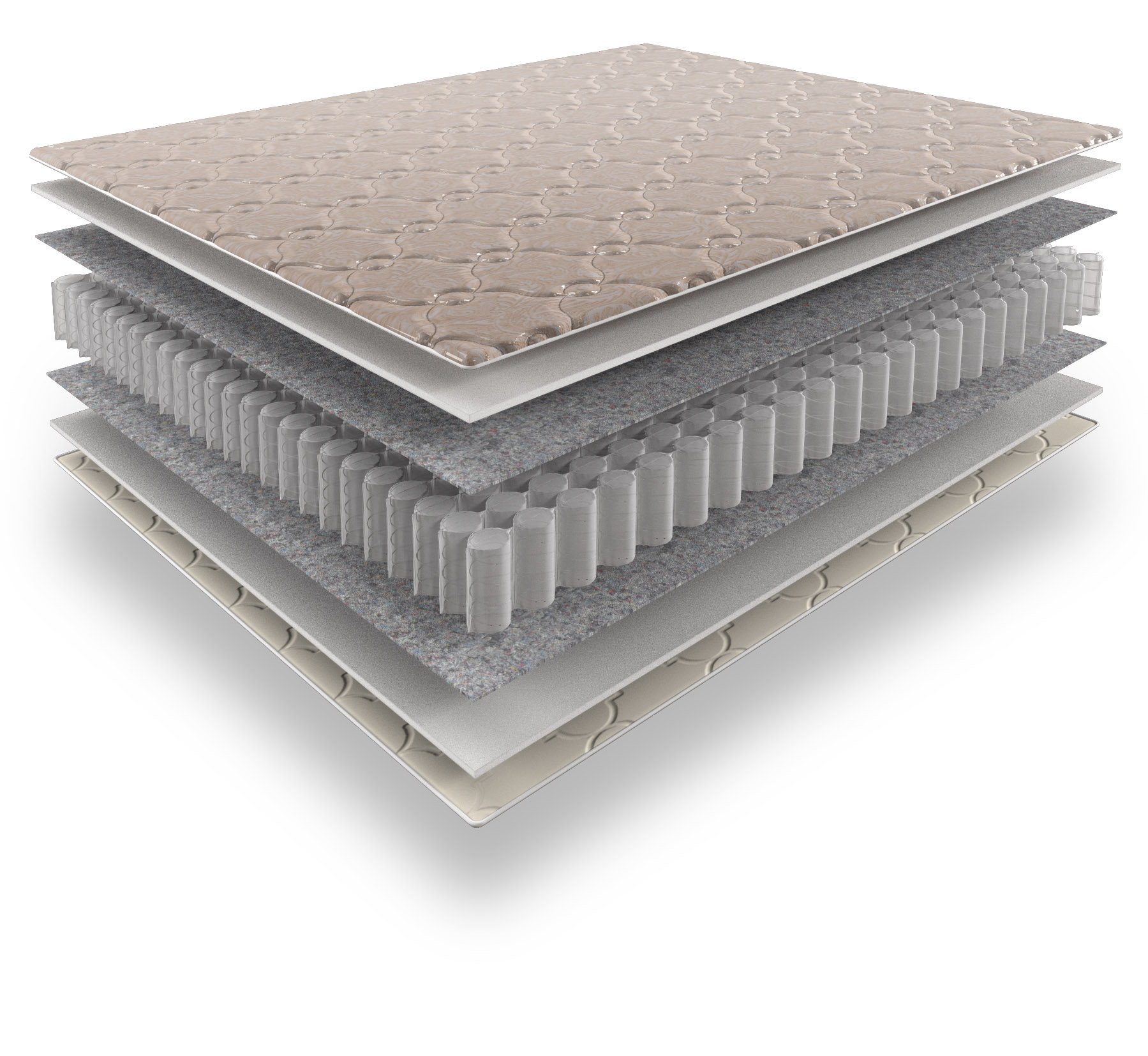 Матрас Largo-base-S PS500 (средняя жёсткость, рек. нагрузка 120 кг.) 180*200