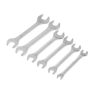 Набор ключей рожковых в холдере ТУНДРА, хромированные, 6 - 14 мм, 6 шт. 878105