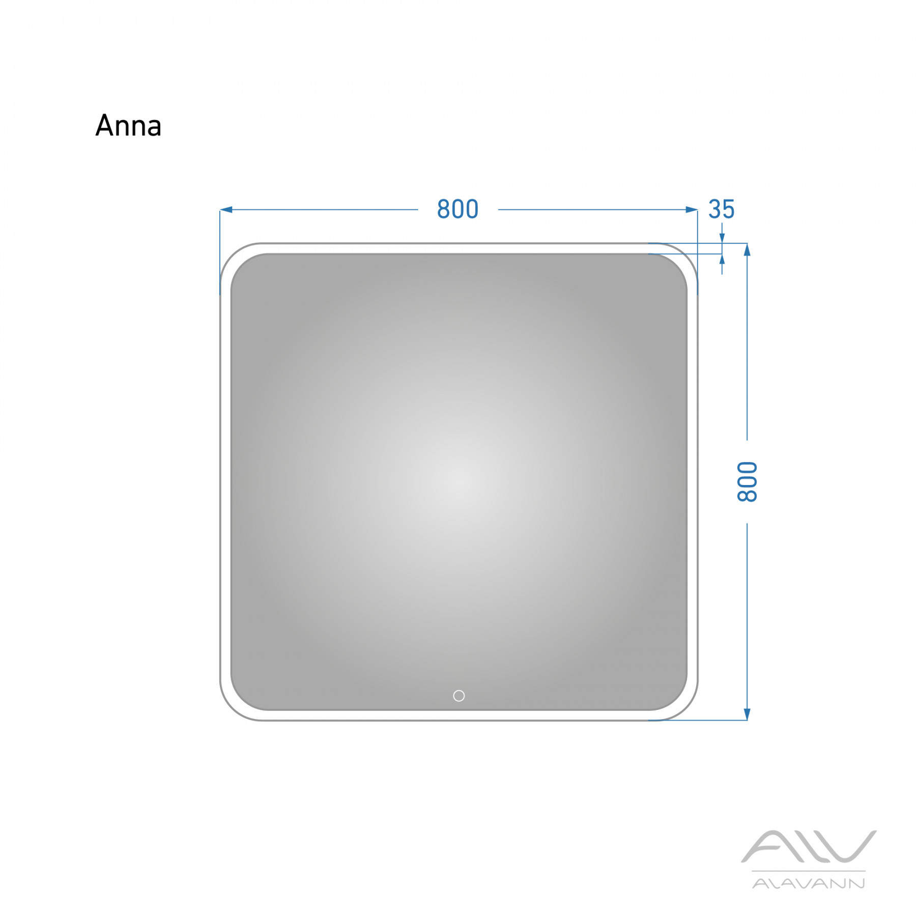 Зеркало ANNA - 80 Alavann