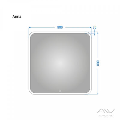 Зеркало ANNA - 80 Alavann