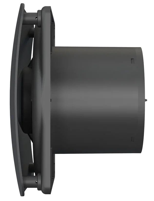 Вентилятор ERA DICITI D100 RIO 4C Matt black канальный осевой вытяжной с обратным клапаном декоративный (матовый чёрный) 