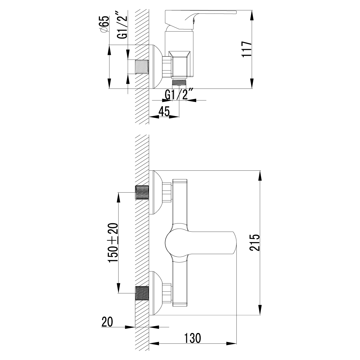 LM1503C plus Grace Смеситель для душа, с аксессуарами, хром LEMARK