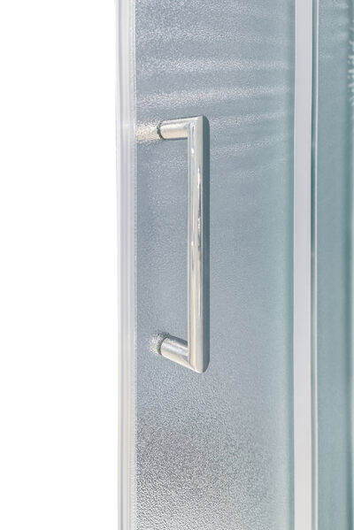 Душевое ограждение SANTREK AQUA Lea-CR-800-G-Chrome 800*800*1850 Г-обр. стекло Грейп 5мм, профиль Хром  