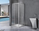 Душ.ограждение GOOD DOOR IDEA CR-80-C-CH Г-образное, стекло Прозр 6мм профиль хром (без поддона и автослива) ***