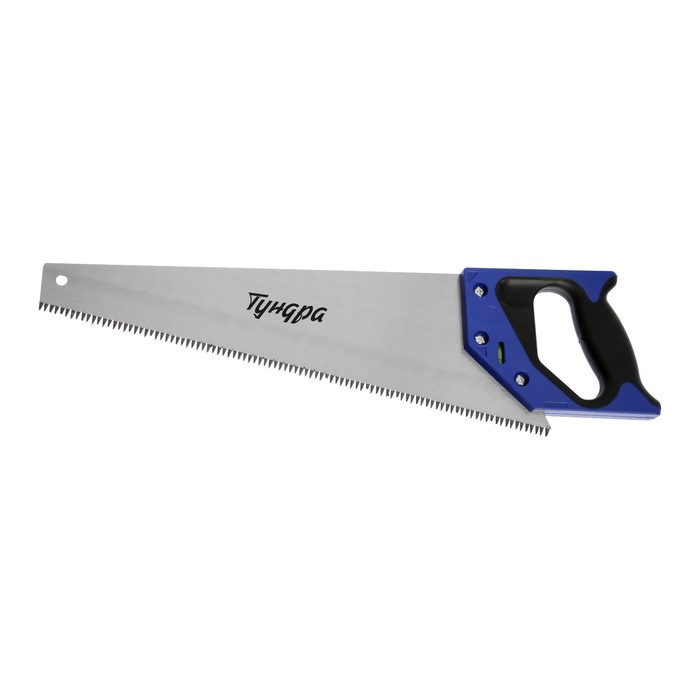 Ножовка по дереву ТУНДРА, 2К рукоятка, 3D заточка, большой зуб 8 мм, 5-6 TPI, 400 мм   9318021