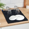 Коврик для сушки посуды Доляна «Лофт», 38×50 см, микрофибра, цвет чёрный 9462765