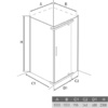 Душевое ограждение ALEX BAITLER AB214-100 (100*100*200) стекло прозрачное 8мм 3к.
