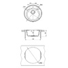 Мойка 9910003 SULA 500 кухонная из кварцгранита, ГРЕЙ круглая 1 чаша (крепеж, сливная арматура с пер