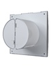 Вентилятор ERA DICITI D100 AURA 4C gray metal канальный осевой вытяжной с обратным клапаном, декоративная решетка (серый)