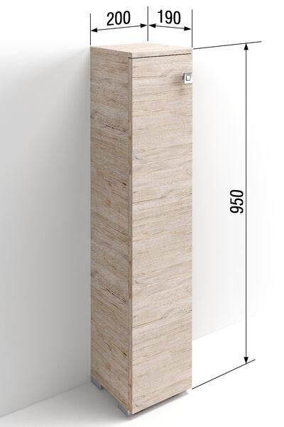 Шкаф туалетный ШТ SANTREK HOME "Виола" пикар 200*950*190