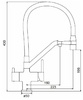 G4398-89 Cмеситель Кухня GAPPO d-35 c подключением фильтра питьевой воды (оруж сталь/черный) 