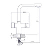 Смеситель для кухонной мойки RUSH MS9035-31, (хром)